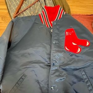 Vintage Boston Red Sox Starter Satin Bomber Jacket XL Diamond Collection MLB